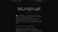 Suuri ajattelija sekä toimija: Ralph Nader