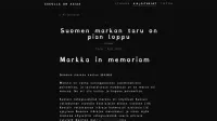 Suomen markan taru on pian loppu