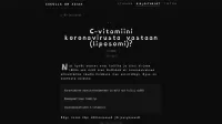 C-vitamiini koronavirusta vastaan (liposomi)?