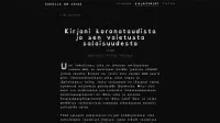 Kirjani koronataudista ja sen vaietusta salaisuudesta